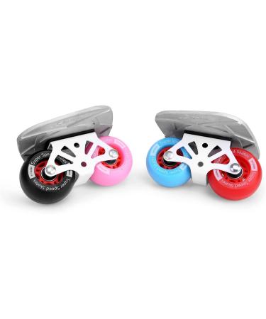 Free Skates Portable Roller Road Drift Skates Plate with Non-Slip Deck and High-end Bearings | Split Skateboard with PU Wheels | Four-color Options - Buy Online on GoSupps.com