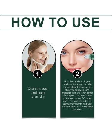 Mint Essence Serum Roller - Under Eye Cream - Eye Bags Remover - Eye Cream for Dark Circles and Puffy Eyes - Anti Wrinkle Eye Cream - Brighting Moisturing and Cooling Feeling 10ML - Buy Online on GoSupps.com