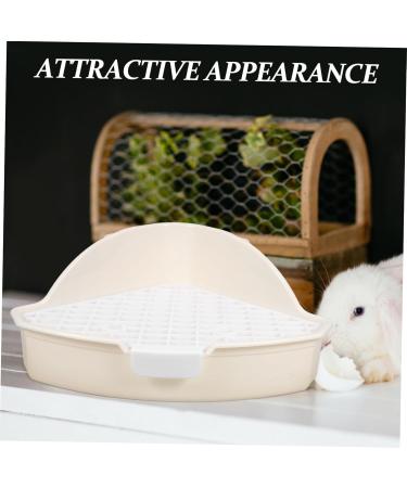 BESPORTBLE White Small pet Toilet cat Toilet Indoor Bunny Potty Tray Indoor pet Potty for Dogs abs 25.00X19.00X10.00CM White - Buy Online on GoSupps.com