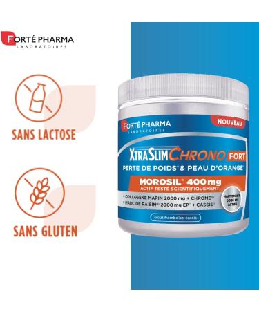 Fort Pharma - XtraSlim Chrono Strong - Morosil Powder Low Molecular Weight Marine Collagen - Weight Loss Orange Skin - Gra - Buy Online on GoSupps.com