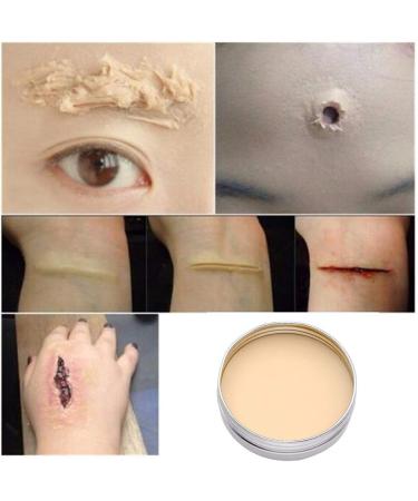  ZJchao ZJchao Halloween Costume Wounds Prosthetic Wax Makeup Special Effects Cosmetics for Zombie Light Complexion 30g (139) - Buy Online on GoSupps.com