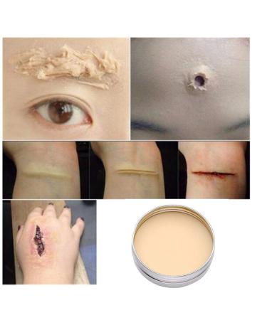 ZJchao ZJchao Halloween Costume Wounds Prosthetic Wax Makeup Special Effects Cosmetics for Zombie Light Complexion 30g (139)