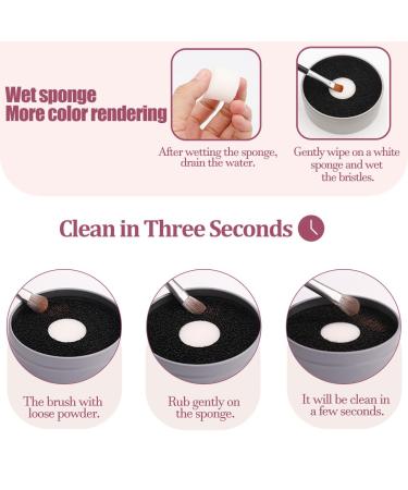 3-in-1 Makeup Brush Cleaning Mat & Silicone Cleaner | Professional Makeup Brush Cleaner - Pink 150ml - Buy Online on GoSupps.com