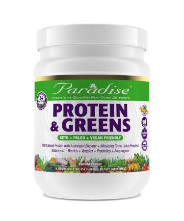 Paradise Herbs ORAC Energy Protein & Greens Vanilla Flavor 16 oz (454 g)