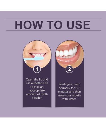 Purple Teeth Whitening Powder Lightens Surface Stains Provides Lasting Freshness Maintains Gum Health and Enhances Oral Care Results.(1pcs) 1 Count (Pack of 1) - Buy Online on GoSupps.com