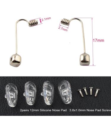 SBTRKT 2pcs Eyeglass Nose Pad Arm - Metal Frameless Optical Frame Nose Bridge Auxiliary Accessory for Enhanced Comfort - Buy Online on GoSupps.com