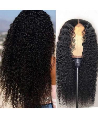 Tianbi 61 cm Curled Wig - Long Loose Lace Closure Brazilian Curly Front Wig for Black Women | Heat-Resistant Virgin Hair - Buy Online on GoSupps.com