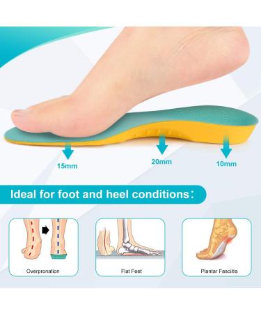 Haofy Orthopedic Insoles for Children | Arch Support Shoe Inserts for Flat Feet & Plantar Fasciitis | Shock-Damping Sole Inserts - Buy Online on GoSupps.com