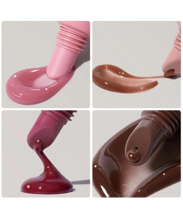 5 Colors Hydrating Lip Glow Oil - Moisturizing Tinted Gloss for Plump Soft Lips | International Shipping Available - Buy Online on GoSupps.com