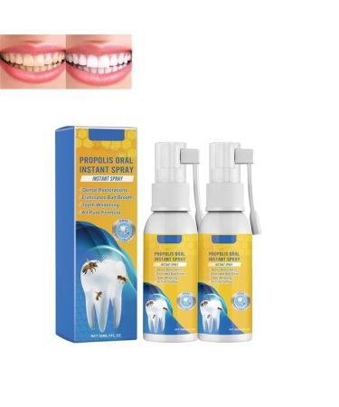 2 pieces propolis oral instant treatment spray Furzero propolis propolis oral instant treatment spray tooth -alumed mouthwash propolis oral health spray deep cleaning of the teeth refreshing breath