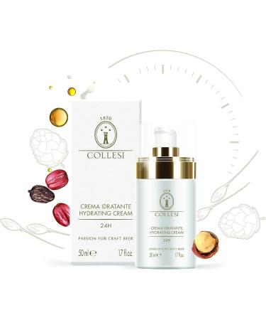 Collesi Moisturizing Face Cream for Women 24h 50 ml With Craft Beer Fast Absorption Antioxidant Protective AntiAging Hyaluronic Acid Made in Italy - Buy Online on GoSupps.com