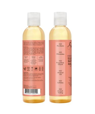 Shea Moisture Coconut & Hibiscus Massage Oil - 8 oz - Buy Online on GoSupps.com