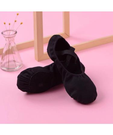 Shop Bothevin Ballet Shoes - Leather Sole & Lycra Training Slabs for Kids & Adults Sizes 23-44 EU Black - Buy Online on GoSupps.com