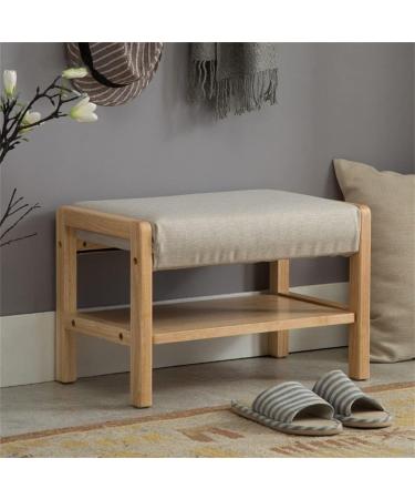 Doorway Shoe Rack Space-Saving Shoe Stool Storage Slippers Shoe Cabinet Foot Sofa Stool Shoe Stool Brown Shoe Organizer (Color : Natural) (Brown) - Buy Online on GoSupps.com