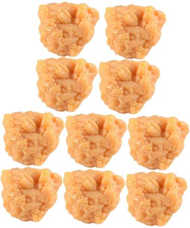 Vaguelly 20 Pcs Simulation Popcorn Chicken Fake Chicken Simulated Roasted Chicken Nuggets Chicken Nuggets Fake Desk Top Decor Realistic Meat Model Toys for Child Pvc Food Chicken Wings 3X2.5X2CMx2pcs 1 - Buy Online on GoSupps.com
