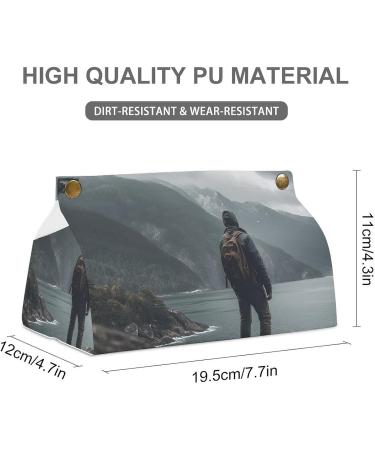 Tissue Box Cover Tissue Box Holder Sea and Mountains Print Tissue Holder Travel Tissue Packs Facial Paper Holder Decorative Holder - Buy Online on GoSupps.com