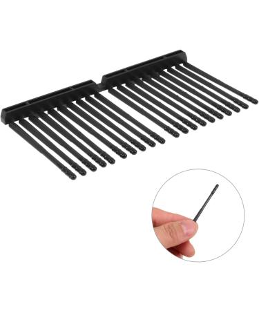Gogogmee 300pcs Self-Adhesive Spiral Ear Cleaning Sticks Disposable Ear Wax Remover Picks Portable for Family Office Use Comfortable Gentle Cleaning Black - Buy Online on GoSupps.com