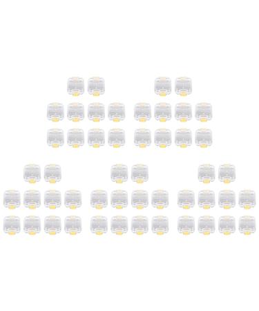 BLASHRD 50pcs Plastic Denture Tooth Box with Film High Quality Denture Storage Box Dental Implant Membrane Tooth Box