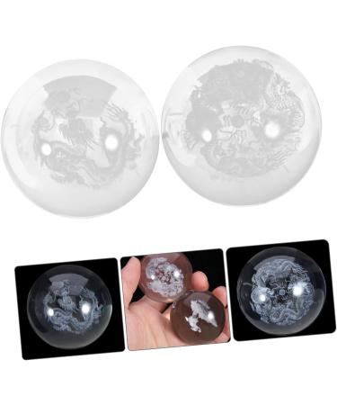 Minkissy 2pc Crystal Massage Balls - Relaxing Hand Massage Globes for Wellness & Stress Relief | Healthy Household Massage Device - Buy Online on GoSupps.com