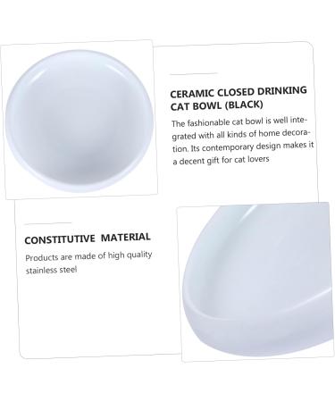 POPETPOP Cat Bowl Rabbit Water Bowl Puppy Feeder Cat Food Bowls Bunny Feeder Water Feeder Food Plate Non-Slip 15.5x4cm White - Buy Online on GoSupps.com