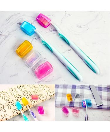 YM 15 Pack Toothbrush Head Lid - Anti-Dust Antibacterial Toothbrush Protection Cover for Home & Travel | Mixed Colors - Buy Online on GoSupps.com