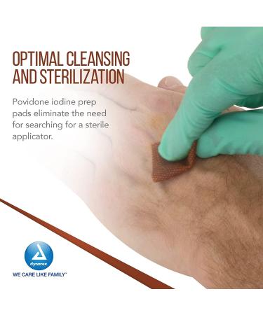 Dynarex Povidone-Iodine Prep Pads - 100 Pack - Buy Online on GoSupps.com