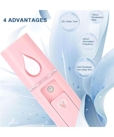Nano Facial Spray Humidifier Handy Cool Face Hydration Mist Humidifier Sprays Mists Atomization Sprayer Steamer Moisturizing Hydrating for Skin Care Makeup Eyelash - Buy Online on GoSupps.com