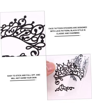 VINTORKY 3 Pairs Lace Eyeliner Stickers Makeup Eye Halloween Eye Eyeshadow Glitter Liner for Eyes Paper - Buy Online on GoSupps.com