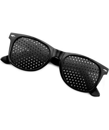 Buy Grenhaven Black Pinhole Glasses for Eye Training & Relaxation - Foldable Temples Perfect for Vision Improvement - Shop Internationally - Buy Online on GoSupps.com