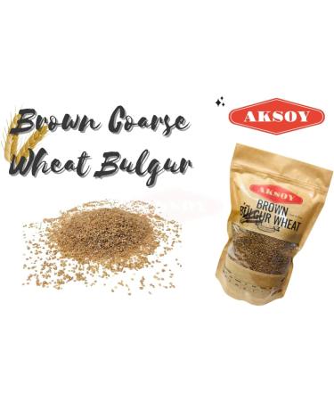 Aksoy Brown Bulgur Wheat 5KG - Premium Quality, 100% Whole Grain Bulgur - 5.0 Kilograms - Buy Online on GoSupps.com