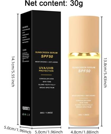 Ziennhu 4in1 Biomimic Foundation Mid Spectrum Moisturizing makeup SPF 50 with UV protection Long lasting waterproof full coverage and concealer for women - Buy Online on GoSupps.com