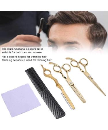 Thinning Haircut Scissors Set Stainless Steel Ergonomic Design Color Multi-Functional Set Suitable for Men and Women with Convenient Storage Bag for - Buy Online on GoSupps.com