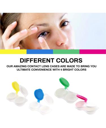 Buy Contact Lens Transport Container - Folding Lid Flat Design | 4 8 & 12 Pack Options - Sports World Vision - Buy Online on GoSupps.com