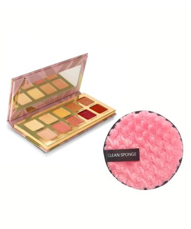 SunKissed Summer Pigment Palette | 10 Shades + Makeup Remover Puff Best International Shipping - Buy Online on GoSupps.com