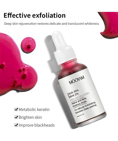 Buy AHA 30% + BHA 2% Exfoliating Facial Serum | Generic Peeling Solution for Blemishes & Pore Congestion - 1.0 Fl Oz/30ml (2 PCS) - International Shipping Available - Buy Online on GoSupps.com