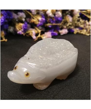 Natural Amethyst Hand Carved Gemstones Animals Cluster geode Quartz Crystals Hedgehog Minerals Home Decor Gift Home Collections (Color : Amethyst Size : 140g) 140g Amethyst - Buy Online on GoSupps.com