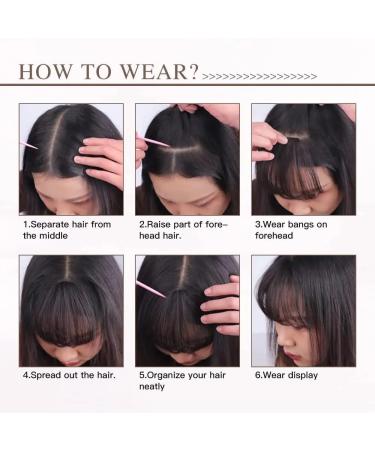 Bangs Synthetic Air Bangs Styling Tools Clip In Hair Extension Fake Invisible Fringe Natural Black Brown Bangs Hair Accessories Bangs Hair Clip(Color:K18-2) 6 inches K18-2 - Buy Online on GoSupps.com