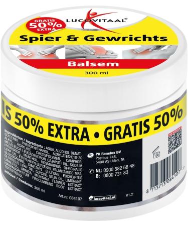  Lucovitaal Lucovitaal Muscle & Joint Balm 50% Extra 300 ml - Buy Online on GoSupps.com