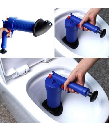 Air Drain Blaster Cleaner Sewer Pipe Dredging DeviceToilet Kitchen Floor Drain Blaster with 4 Plugs Blue - Buy Online on GoSupps.com