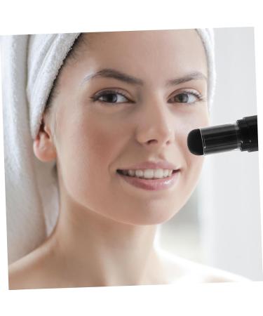 minkissy Refillable Powder Brush for Loose Powder Concealer Brush Bottle Foundation Brush with Cover Powder Cosmetics Brush Powder Puff Tools Travel Contour Brush Plastic Flat Top - Buy Online on GoSupps.com