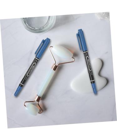 FOMIYES 5pcs White Marker Pen White Marker Pens Eyebrow Position Pen Tool Multifunction Eyebrow Pencil 13.9x1.8cm Blue - Buy Online on GoSupps.com