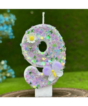 Generic Birthday Candles Numbers 3D Diamond Shape Number Happy Birthday Cake Candles for Birthday Party Wedding Decoration Reunions Theme Party (9)