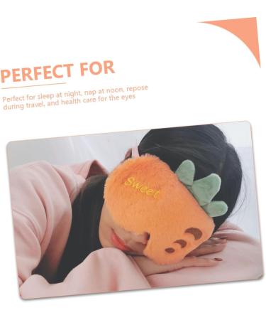Buy Healeved Carrot Eye Mask - Cute Soft Plush Blindfold for Sleep Travel & Easter - Cartoon Nurses Hat Design - 1 Count - Buy Online on GoSupps.com