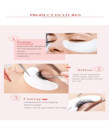 Lint Free Under Eye Gel Pads for Eyelash Extensions - 200 Pack - Buy Online on GoSupps.com