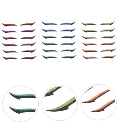 FOMIYES 54 Pairs Anti Sweat Eyeliner Eyeshadow Stickers Adhesive Eyeliner Tape Halloween Man Template - Buy Online on GoSupps.com