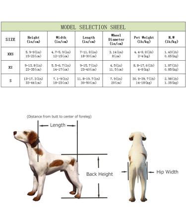 Dog Wheelchair Back Legs Rehabilitation Adjustable Easy Assemble Pet Wheelchair for Disabled Hind Legs Puppy Cat/Dog/Puppy Walking Dog Carriers X-Small - Buy Online on GoSupps.com