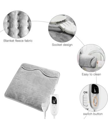 EBKCQ Electrical Foot Warmer - 6 Temperature Levels 4 Timing Functions Washable Heating Sock with Overheating Protection - Gray | International Shipping Available - Buy Online on GoSupps.com