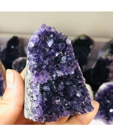 Home Decoration Natural Amethyst Spar Crystal Cluster Home Decoration raw Material Quartz Spiritual Specimen Stones Home Goods ZJGIDTEM (Color : 700g-800g 1pc)