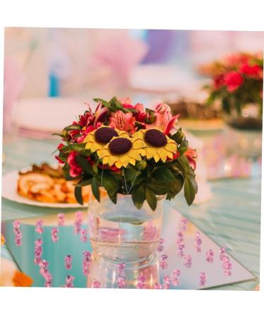 HOMSFOU 2 Packs Sunflower Paper Flower Diy Sunflower Decor Paper Sunflower Ornament Simulation Flower Diy Artificial Sunflower Artificial Flower Flowers Yellow 7X3CM - Buy Online on GoSupps.com