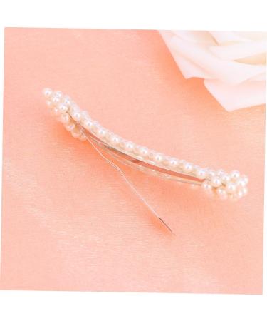 minkissy Pearl Hair Accessories Pearl Hair Pin Jewlery Beads Pearl Clips Accessories Crystal Hair Clip Pearl Hair Clips Bobby Pin Stylish Hairpin Button Big Hairpin Japanese Headgear White - Buy Online on GoSupps.com